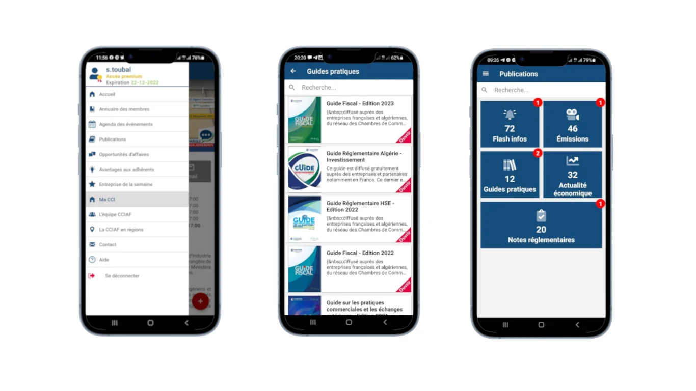 CCIAF Events mobile app for managing events